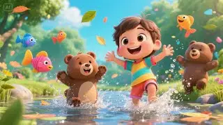 Three Little Bears in the Forest | Fun Animal Counting Song for Kids | Adventure Nursery Rhyme