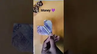 Making money heart 💟#seaofcraft #money #heart #love #craft #youtubeshorts #shorts