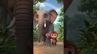 The Kind Elephant Saves His Friend | Elephant & Monkey Cartoon Story | Kids Moral Story |Bandar