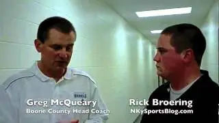 Postgame: Greg McQueary Head Coach Boone County