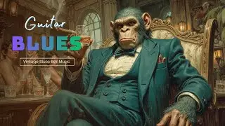 Vintage Blues Guitar Music | Smooth Retro Jazz Bar Instrumental Chill Vibes