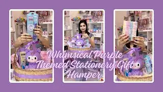 Whimsical Purple Stationery Gift Hamper for Kids | Cute Back-to-School Set | Angroos Minis
