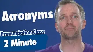 2-Minute Pronunciation Class | Acronyms | Vaughan Tv