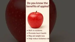 Why You Should Eat an Apple Daily #AppleBenefits #FruitBenefits #HealthyEating #AppleDaily
