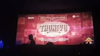 thunive poster in theater|thala 61|H.vinoth | Ak 61 update