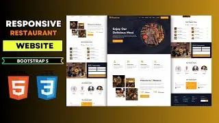 Modern Restaurant Website Part 5 – Bootstrap 5 | Fully Responsive  