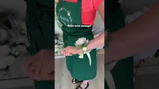 Rose wrist corsage!