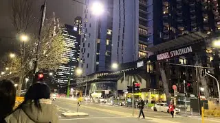 WALKING CITY OF MELBOURNE | LA TROBE STREET AT NIGHT | MELBOURNE AUSTRALIA