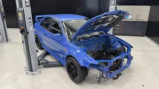 Демонтаж двигателя и разборка моторного отсека Lancer EVO 6 «Я сожалею об этом»