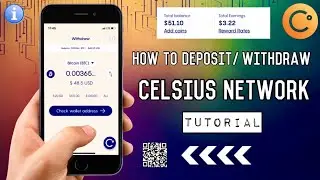 How to DEPOSIT or WITHDRAW on CELSIUS NETWORK App | Bitcoin Wallet Tutorial
