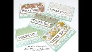 Stampin' Up! Ornate Garden Customer Thank You Cards and Showcase