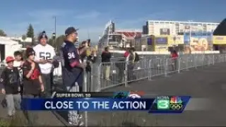 Super Bowl 50: Fans reactions outside Levi&rsquo;s Stadium