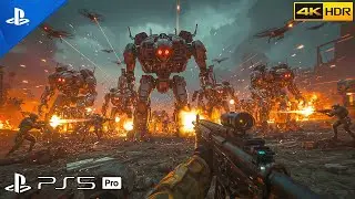 AI ROBOTS Vs SPECIAL TASK SOLDIERS &ndash; Futuristic War | Ultra Realistic COD Gameplay [4K 60FPS]