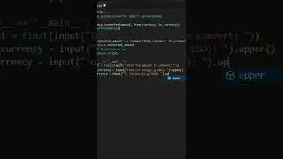 Currency Converter in Python #coding #programming #python