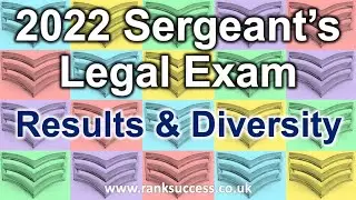 2022 Sergeant's Legal Exam Results - Visual Summary