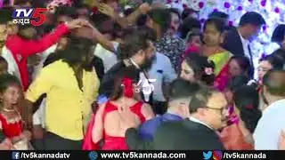 Dolly Dhananjay | Dhruva Sarja Prerana Wedding Reception | TV5 Sandalwood