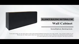 W3015 Graphite Shaker Wall Cabinet Installation Guide | Alliance Building Materials Inc