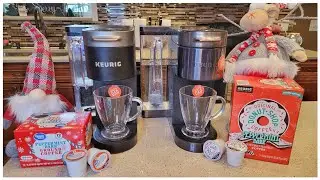 Walmart Great Value Peppermint Bark VS Donut Shop Flavored Coffee K-Cup Keurig K-Supreme Plus Smart