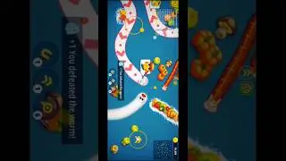 Worm zone magic gameplay wormzone zone slither snake top #02 #shorts #shortsfeed #wormzonepro
