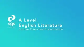 A Level English Literature Course Overview Presentation