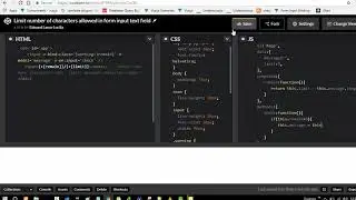 Limit number of characters allowed in form input text field using css binding