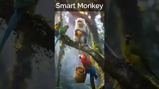 The Monkey That Trains Other Animals as Bodyguards #shorts