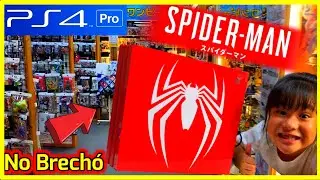CAÇADA GAMER ,PS4 LIMITED EDITION  SPIDER-MAN NO BRECHÓ ,DO JAPÃO