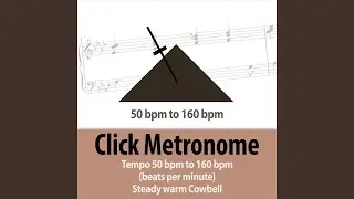 74 bpm (beats per minute) Click Metronome - Steady Tempo Warm Cowbell