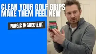 How to Clean Golf Grips: (Secret Product) - makes your golf grips feel like new.