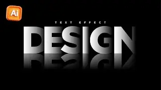 Overlapping Shadow Text Effect With Reflection in Adobe Illustrator | Shadow Effect  | Illustrator