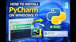 How to install Pycharm in Windows 11 in 2026 | PyCharm unified product #pycharm