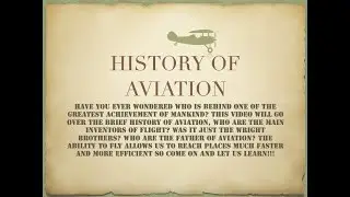 Introduction to Aeronautical Engineering-#1 (History of Aviation)