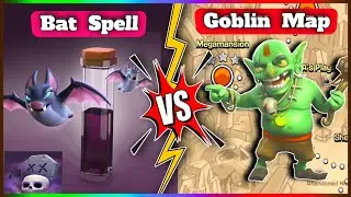 Bat Spells(&times;15) Vs Goblin Map || Gameplay Goblin map Clash of clans