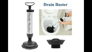 DRAIN BUSTER CLEAN DRAINS, TOILETS || HOW TO USE DRAIN BUSTER POWERFUL MULTI DRAIN PLUNGER.