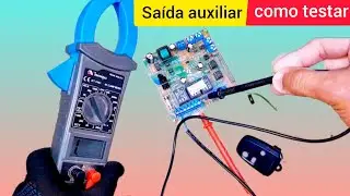 Como testar a saída auxiliar da placa de motor de portão eletrônico cp 4000 peccinin