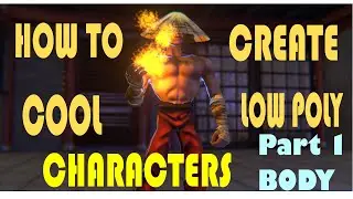 How to model cool low poly character in blender part 1