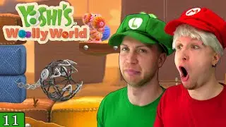 Bros Play Yoshi's Woolly World ✪ CHAIN CHOMP ATTACK! ✪ Let's Play Co-op #11