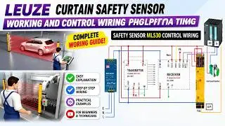 leuze curtain sensor wiring and explanation. #leuze