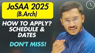 JoSAA counselling 2025 Schedule and update #josaa2025 #jeebarch #jeemains2025 #nata