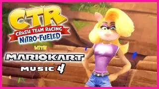 Crash Team Racing Nitro-Fueled with Mario Kart Music (Crash Cup: Tawna Gameplay)