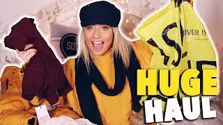 MASSIVE COSY WINTER HIGHSTREET CLOTHING HAUL!! 😱 Jumpers, coats etc.. 😍 | Saffron Barker
