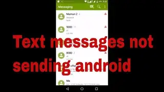 Text messages | sms not sending android problem solution 2020