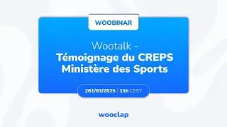 Wootalks - Tom Fernandez - Wooclap x CREPS - Minist&egrave;re des Sports