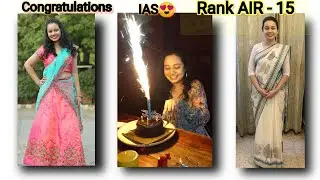 Congratulations 👏 RIA DABI MAM UPSC 2020 TOPPER | AIR -  15 | SISTER GOAL 🎯 TINA DABI | UPSC😍 IAS ❣️
