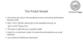 Sample lecture - Limited Dependent Variable Models