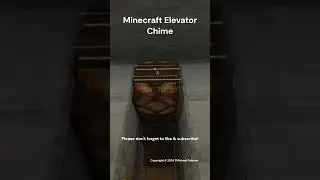 Minecraft elevator chime #minecraft #elevator #shorts