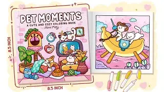 Pet Moments Coloring Book | Cozy & Cute Coloring for Relaxation - Mimi Moty