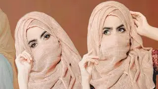 Hijab style with Niqab |Without inner cap | Full Coverage | For school & college Girls | Niqab Style