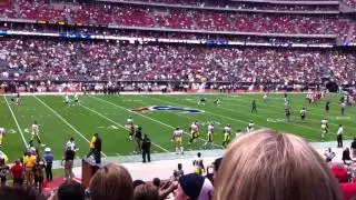 Player Introductions at Saints vs Texans Game 2011