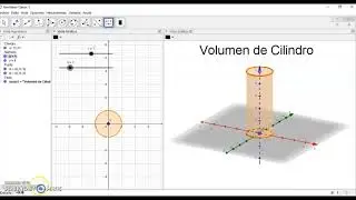 Volumen Cilindro con Geogebra